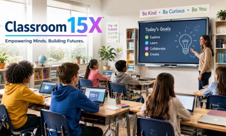 Classroom 15X browser gaming platform with colorful online games