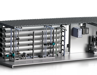 Containerized Water Treatment System with integrated treatment equipment
