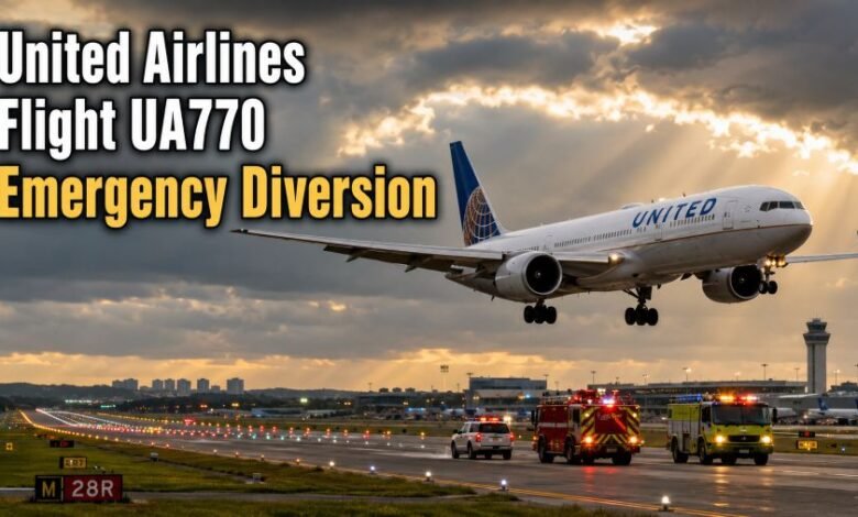 United Airlines Flight UA770 Emergency Diversion