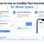 How to Use an Invisible Text Generator for Blank Space
