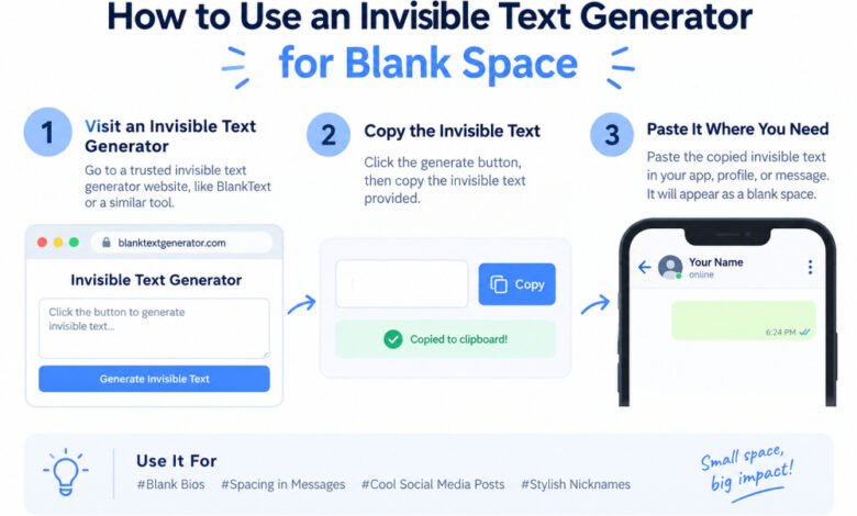 How to Use an Invisible Text Generator for Blank Space